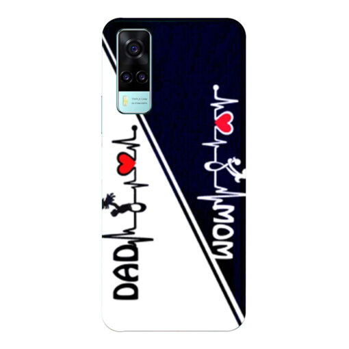 Vivo Y51A Mobile Cover Mom Dad Love