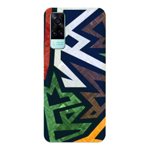 Vivo Y51A Mobile Cover Multicolor Abstracts