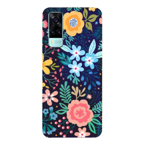 Vivo Y51A Mobile Cover Multicolor Design Floral FLOA