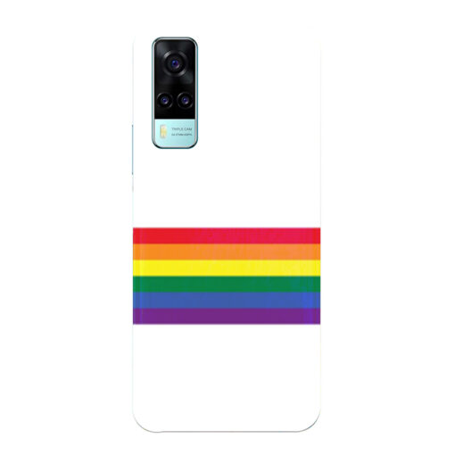 Vivo Y51A Mobile Cover Rainbow Stripes Back Cover