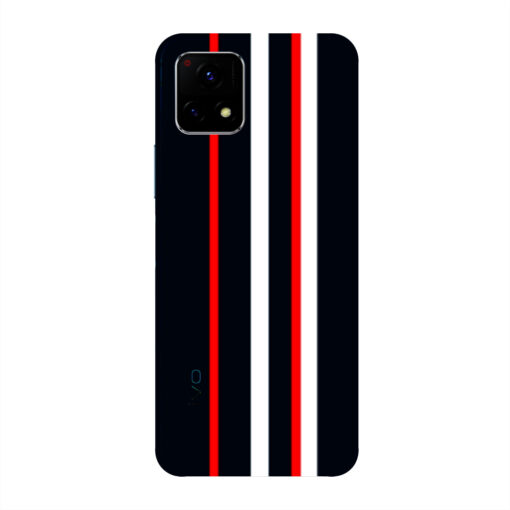 Vivo Y72 5G Mobile Cover 3D Formal Line Design