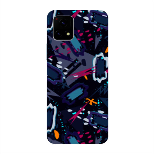 Vivo Y72 5G Mobile Cover Blue Abstract