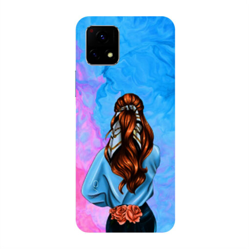 Vivo Y72 5G Mobile Cover Stylish Girl 3D