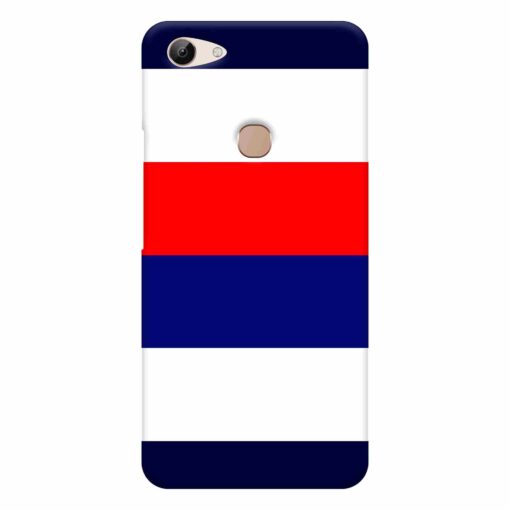 Vivo Y83 Mobile Cover Blue Red Horizontal Line