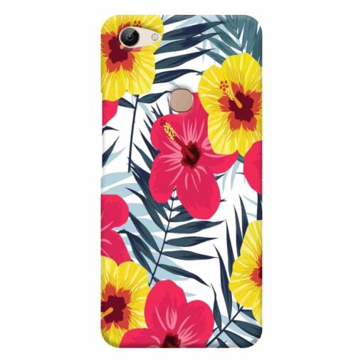 Vivo Y83 Mobile Cover Red Yellow Floral FLOB