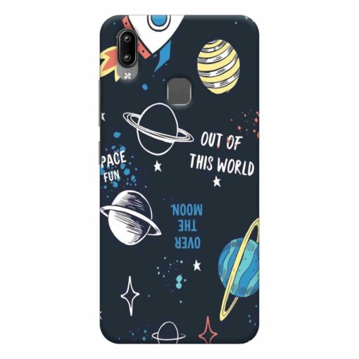 Vivo Y91 Mobile Cover Space Fun Doodle