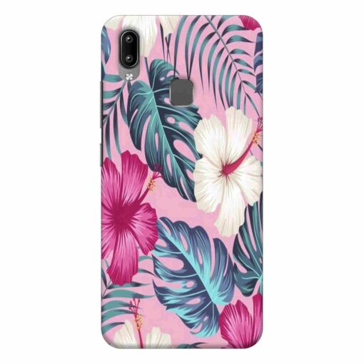 Vivo Y91 Mobile Cover White Pink Floral DE3