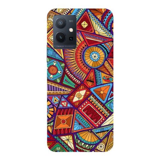 Vivo t1 5G Mobile Cover Abstract Pattern