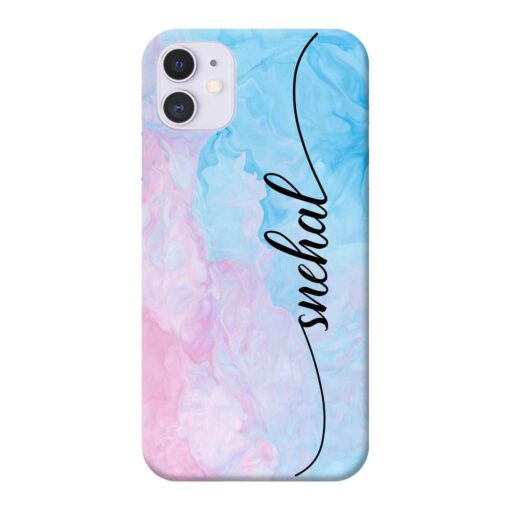 Blue Pink Color Splash Name Case